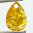 Fancy Brownish Orangy Yellow Pear Diamond 0.70 Carat SI2 GIA Certificate