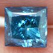 Loose Princess Diamond Fancy Blue 0.63 Carat SI1