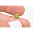 Loose Round Diamond Fancy Greenish Yellow 0.75 Carat SI1