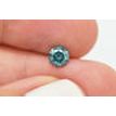 Fancy Blue Round Cut Loose Real Diamond 0.62 Carat I1 Enhanced 5.32X5.29 MM