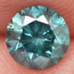 Fancy Blue Round Cut Loose Real Diamond 0.62 Carat I1 Enhanced 5.32X5.29 MM