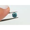 Fancy Blue Round Cut Loose Real Diamond 0.62 Carat I1 Enhanced 5.32X5.29 MM