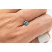 Fancy Blue Round Cut Loose Real Diamond 0.62 Carat I1 Enhanced 5.32X5.29 MM