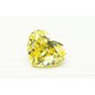 Heart Natural Diamond Fancy Yellow Color 0.80 Carat VS2