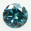 Round Cut Diamond Fancy Blue Color 0.62 Carat SI1