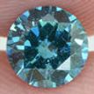 Round Cut Diamond Fancy Blue Color 0.62 Carat SI1