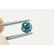 Fancy Blue Color Round Diamond 0.55 Carat SI1