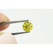 Round Cut Diamond Fancy Yellow Color Loose 0.90 Carat VS2