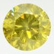 Round Cut Diamond Fancy Yellow Color 2.00 Carat SI1