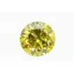 2.52 Carat Round Diamond Fancy Yellow Color SI2 