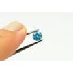 Round Diamond Loose Fancy Blue I1 0.53 Carat