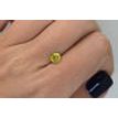 Round Diamond Fancy Yellow Color 0.90 Carat SI1