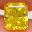 Loose Yellow Radiant Diamond 0.76 Carat SI1