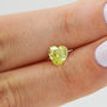 Loose Fancy Yellow Heart Diamond 0.79 Carat VS1