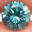 Loose Blue Round Diamond 0.56 Carat SI1