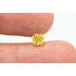 Certified Fancy Yellow Radiant Diamond 1.04 Carat VS2 5.09X4.97 MM