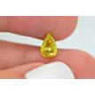 Pear Shape Diamond Fancy Yellow Color SI1 1.01 Carat 