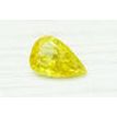 Pear Shape Diamond Fancy Yellow Color SI1 1.01 Carat 
