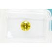 Round Diamond Fancy Yellow Color 0.91 Carat SI1 IGI Certificate