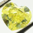 Heart Diamond Loose Fancy Yellow 1.02 Carat VS2