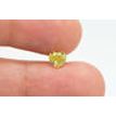 Heart Diamond Loose Fancy Yellow 1.02 Carat VS2