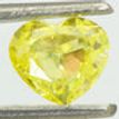 Loose Heart Diamond Fancy Yellow 0.83 Carat VS2