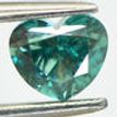 Fancy Blue Heart Shape Diamond 0.58 Carat VS1