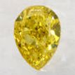 Pear Shape Diamond Yellow Color 0.54 Carat SI1 IGI Certificate
