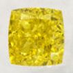Cushion Diamond Fancy Yellow Color 0.59 Carat VVS2 IGI Certificate