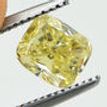 Cushion Cut Loose Fancy Yellow 1.08 Carat VS1