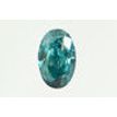 Oval Shape Diamond Fancy Blue Color 0.51 Carat SI1