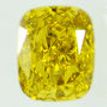Cushion Shape Diamond Fancy Yellow 0.91 Carat SI2 IGI Certificate