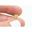 Loose Radiant Shaped Diamond Fancy Yellow 1 Carat Real Natural Enhanced SI1