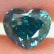 Heart Diamond Fancy Blue Color 0.56 Carat VVS2
