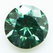 Round Shape Diamond Certified 0.81 Carat Fancy Green Color VS2
