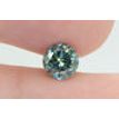Round Cut Diamond Fancy Green Loose VS2 0.92 Carat