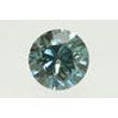 Round Cut Diamond Fancy Green Color VS2 0.90 Carat