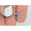 0.91 Carat Round Cut Fancy Green Color SI3 Loose Enhanced Diamond For Engagement Ring