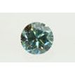 Round Cut Diamond Fancy Green Loose VVS2 0.91 Carat