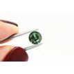 Fancy Green Color Diamond Round Cut 0.91 Carat VS2