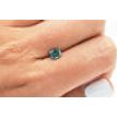 Loose Cushion Diamond Fancy Turquoise Color 0.86 Carat I1 