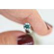 Loose Round Shape Diamond Fancy Blue Color 0.72 Carat 