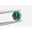 Loose Round Shape Diamond Fancy Blue Color SI2 Certified Enhanced 0.72 Carat