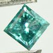 Loose Fancy Blue Princess Diamond 0.75 Carat SI3