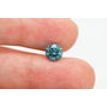 Loose Round Cut Diamond Real 1.50 Carat Fancy Blue Color Enhanced SI2 Certified