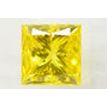 Princess Cut Diamond Fancy Yellow Color Loose 1.00 Carat SI2 IGI Certified