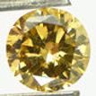 Round Diamond Fancy Champagne 1.37 Carat SI1