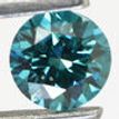 Fancy Blue Round Cut Diamond 0.72 Carat VS2
