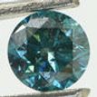 Round Shape Diamond Fancy Blue 0.70 Carat SI1