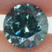 Round Shape Diamond Fancy Blue 0.70 Carat SI1
